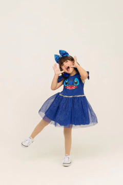 Fantasia Vestido Lilo e Stitch azul - Flor e Liz Boutique