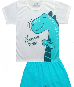 Imagem do Pijama infantil brilha no escuro Dinossauro