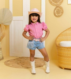 Imagem do Conjunto infantil Shorts + blusa Boiadeira Ana Castela