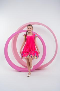 Vestido + bolsa infantil menina princesas