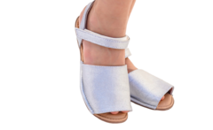 Sandália Avarca prata - comprar online