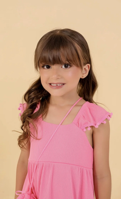 Imagem do Vestido rosa + bolsa