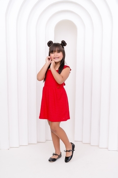 Vestido infantil Laise amarração - Flor e Liz Boutique