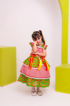 Imagem do Vestido infantil Luxo festa junina
