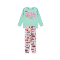 Conjunto menina Meia Estação Juvenil Girls Acqua