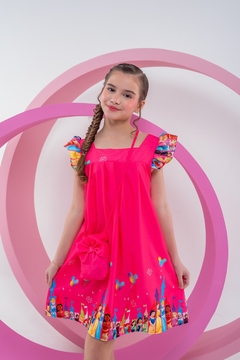 Vestido + bolsa infantil menina princesas - comprar online