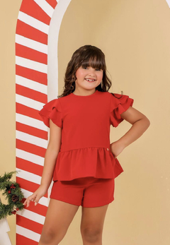 Imagem do Conjunto infantil vermelho Natal