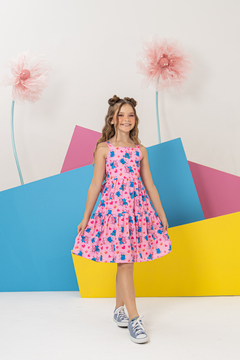 Vestido infantil Lilo e Stitch Rosa - loja online