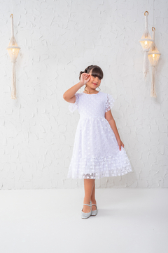 Vestido luxo Branco rendado ano novo formatura - comprar online