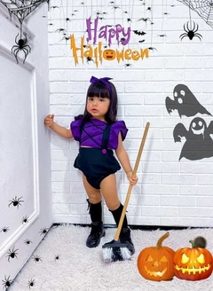 Romper + Laço Bruxinha Halloween - comprar online