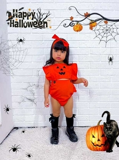 Romper + Laço Abóbora Halloween - comprar online