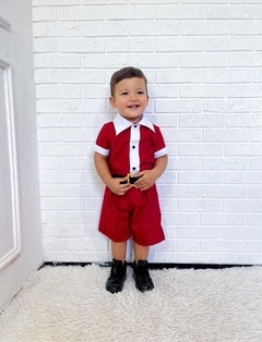 Conjunto camisa + short Fantasia Natal Papai Noel na internet