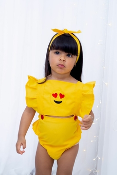 Romper + laço Emoji - comprar online