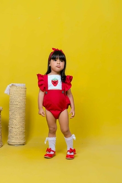 Romper + Laço frutinha Morango na internet