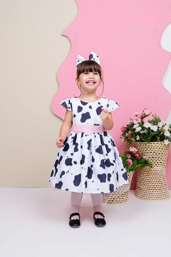 Imagem do Vestido + Laço Fazendinha Rosa
