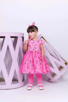 Imagem do Vestido Luxo + Laço Barbie