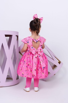 Vestido Luxo + Laço Barbie - Flor e Liz Boutique