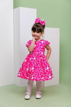 Vestido + laço de cabelo Barbie - loja online