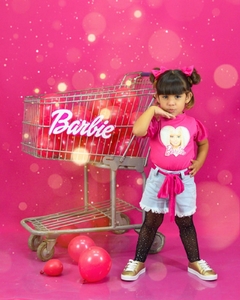 Blusa Barbie manga princesa - loja online