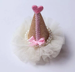 Laço de Chapéu Smash the cake dourado - comprar online