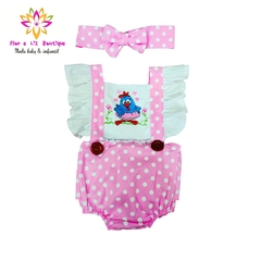 Romper + turbante Galinha pintadinha Rosa - comprar online