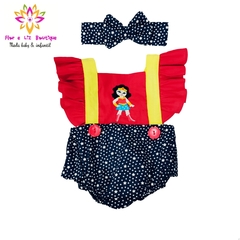 Romper + turbante Mulher Maravilha - comprar online
