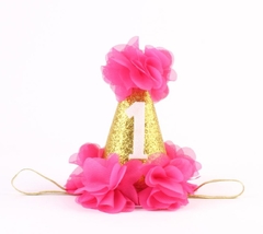 Laço de cabelo Chapéu Smash the cake na internet
