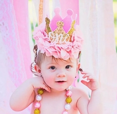 Laço Chapéu Coroa princesa Smash the Cake menina - comprar online