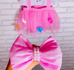 Romper Luxo + Laço Chuva de amor e de bençãos - Flor e Liz Boutique