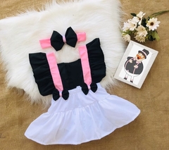Romper + laço Mundo Bita - Flor e Liz Boutique