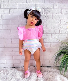 Romper + Laço Circo Rosa - comprar online