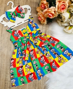 Vestido + Laço Turma da Mônica - Flor e Liz Boutique