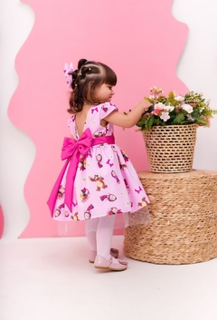Vestido Luxo + laço de cabelo Masha e o Urso - loja online