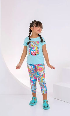 Conjunto infantil blusa + legging colorida - Flor e Liz Boutique