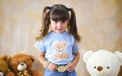 Blusa infantil manga princesa - loja online