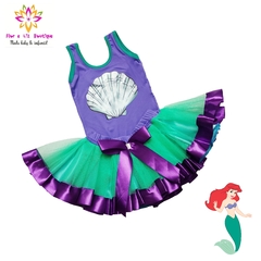Imagem do Fantasia Sereia Ariel com saia tule + Body