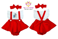 Romper + Turbante Mônica - Flor e Liz Boutique