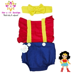 Romper + Turbante Mulher Maravilha - comprar online