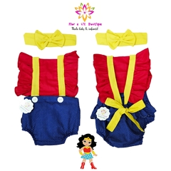 Romper + Turbante Mulher Maravilha - loja online