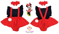 Romper + Turbante Minnie Vermelha - Flor e Liz Boutique