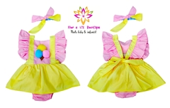 Romper + Turbante Sorvete - Flor e Liz Boutique