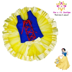 Imagem do Fantasia Saia Tule + Body Branca de Neve