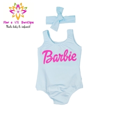 Body + turbante Barbie Branco