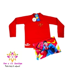 Conjunto camisa UV + sunga SuperMan - comprar online