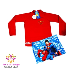 Conjunto camisa UV + sunga SuperMan - comprar online