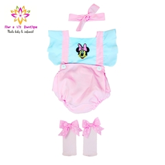 Romper + laço Minnie Rosa - comprar online