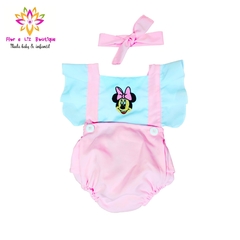 Romper + laço Minnie Rosa na internet