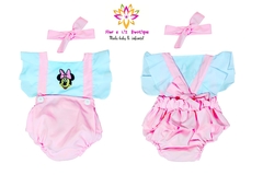 Romper + laço Minnie Rosa - Flor e Liz Boutique