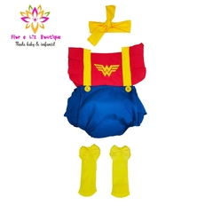 Romper + Laço Mulher Maravilha - loja online