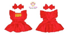 Romper + Laço Vermelho Natal - loja online